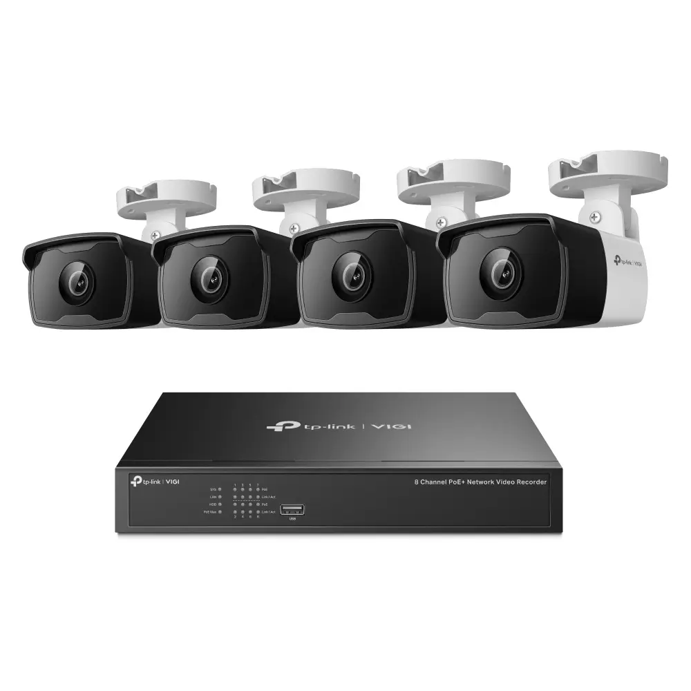 [VIGI NK8P-B434I] Kit: Cámara bullet 3MP + NVR PoE+ de 8 canales
